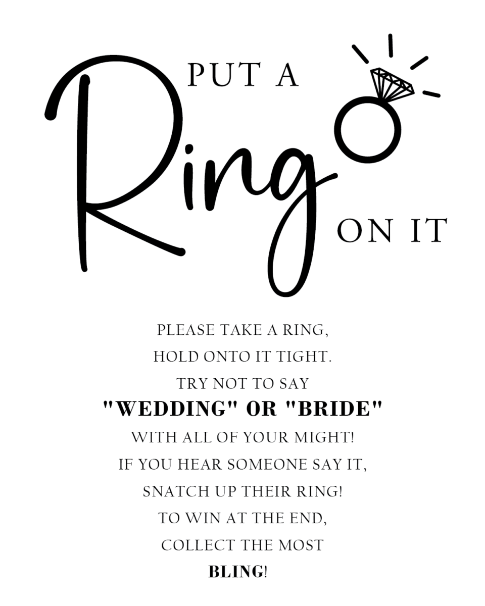 Bridal Shower Ring Game: Basic Rules + Free Printable Sign